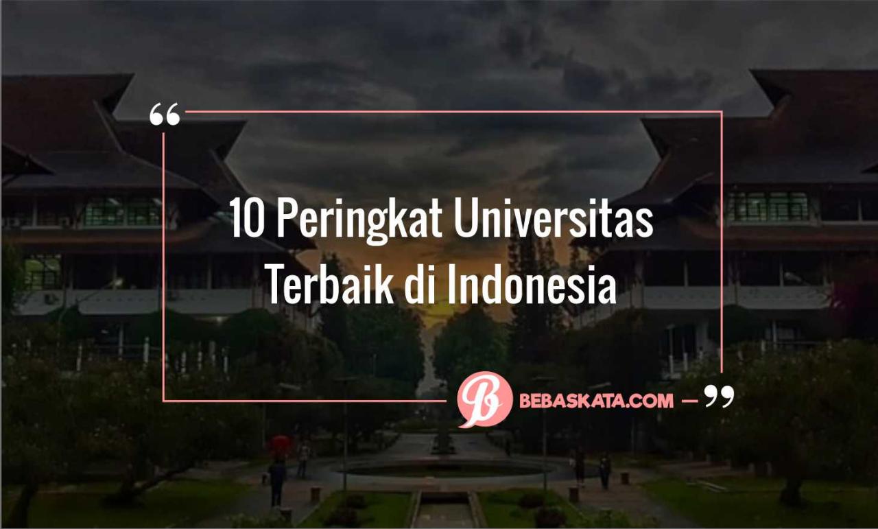 Panduan Memilih Universitas Terbaik Di Indonesia